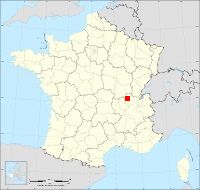 Localisation de Chanoz-Châtenay, code postal 1400