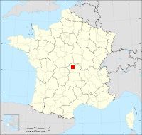 Localisation de Buxières-les-Mines, code postal 3440