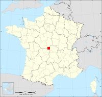 Localisation de Chambérat, code postal 3370