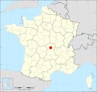 Localisation de Deneuille-lès-Chantelle, code postal 3140