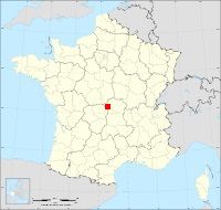 Localisation de Montluçon, code postal 3100