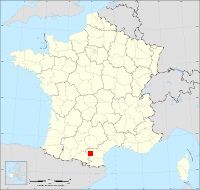 Localisation de Courtète, code postal 11240