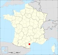 Localisation de Montredon-des-Corbières, code postal 11100