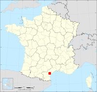 Localisation de Sallèles-d'Aude, code postal 11590