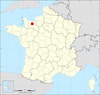 Localisation de Estrées-la-Campagne, code postal 14190