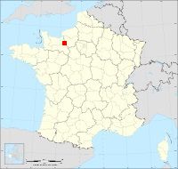 Localisation de Folletière-Abenon, code postal 14290