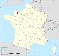 Localisation de Guéron, code postal 14400