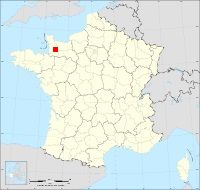 Localisation de Landelles-et-Coupigny, code postal 14380