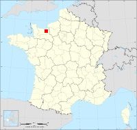 Localisation de Notre-Dame-d'Estrées, code postal 14340