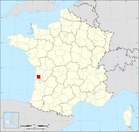 Localisation de Brie-sous-Mortagne, code postal 17120