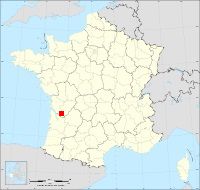 Localisation de Mérignac, code postal 17210