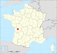 Localisation de Néré, code postal 17510