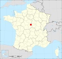 Localisation de Crézancy-en-Sancerre, code postal 18300