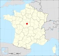 Localisation de Vierzon, code postal 18100