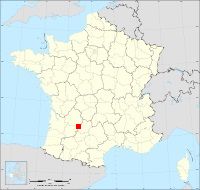 Localisation de Villefranche-du-Périgord, code postal 24550