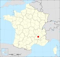 Localisation de Beaumont-lès-Valence, code postal 26760