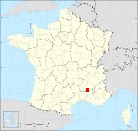 Localisation de Chantemerle-lès-Grignan, code postal 26230