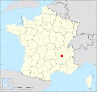 Localisation de Châteauneuf-de-Galaure, code postal 26330