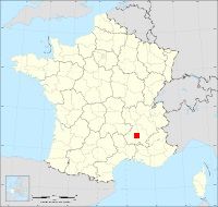 Localisation de Loriol-sur-Drôme, code postal 26270