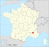 Localisation de Montauban-sur-l'Ouvèze, code postal 26170