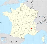 Localisation de Ponet-et-Saint-Auban, code postal 26150