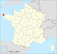 Localisation de Lampaul-Ploudalmézeau, code postal 29830