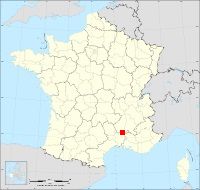 Localisation de Aiguèze, code postal 30760