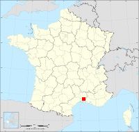 Localisation de Générac, code postal 30510