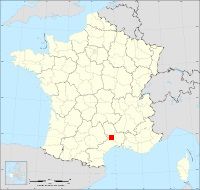 Localisation de Notre-Dame-de-la-Rouvière, code postal 30570