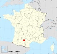 Localisation de Bessières, code postal 31660