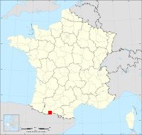 Localisation de Billière, code postal 31110