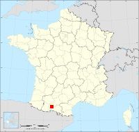 Localisation de Castillon-de-Saint-Martory, code postal 31360