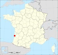 Localisation de Arès, code postal 33740