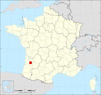 Localisation de Béguey, code postal 33410