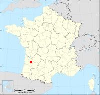 Localisation de Daubèze, code postal 33540