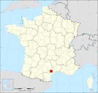 Localisation de Bédarieux, code postal 34600