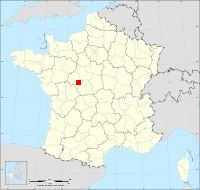 Localisation de Beaulieu-lès-Loches, code postal 37600