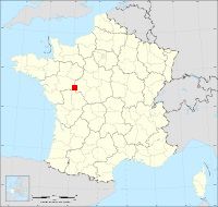 Localisation de Beaumont-en-Véron, code postal 37420