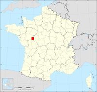 Localisation de Chouzé-sur-Loire, code postal 37140