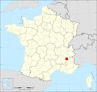 Localisation de Prunières, code postal 38350