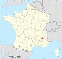 Localisation de Saint-Maurice-en-Trièves, code postal 38930