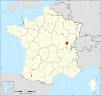 Localisation de Chaînée-des-Coupis, code postal 39120