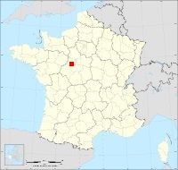 Localisation de Périgny, code postal 41100