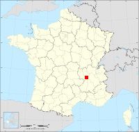 Localisation de Vérin, code postal 42410