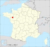 Localisation de Châteaubriant, code postal 44110