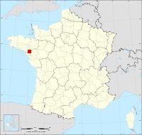 Localisation de Fégréac, code postal 44460