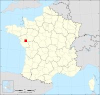 Localisation de Gétigné, code postal 44190