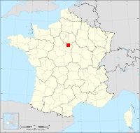 Localisation de Bordeaux-en-Gâtinais, code postal 45340