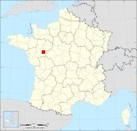 Localisation de Beaufort-en-Vallée, code postal 49250