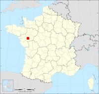 Localisation de Bourgneuf-en-Mauges, code postal 49290